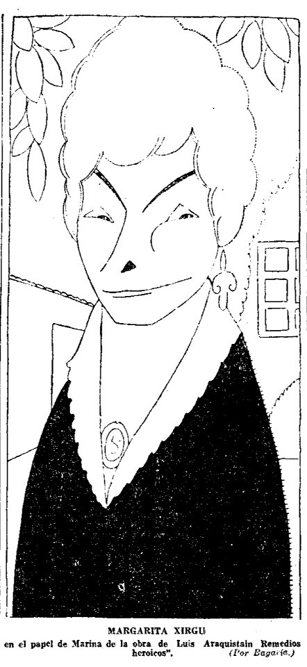 1923-03-22, El Sol, Margarita Xirgu, Bagaría