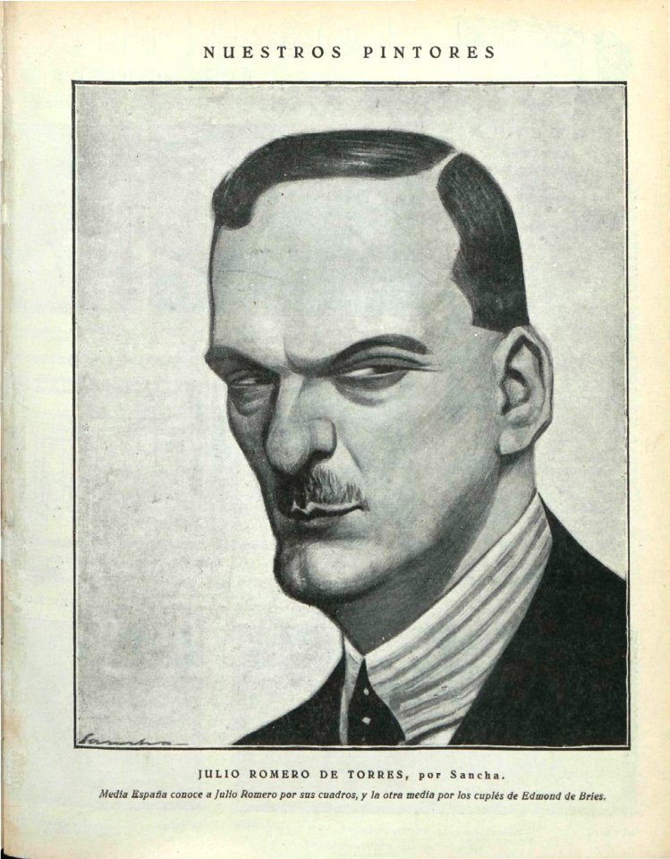 1923-11-18, Buen Humor, Nuestros pintores, Julio Romero de Torres, Sancha