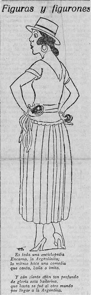 1923-02-03, La Libertad, Figuras y figurones, La Argentinita, Tito