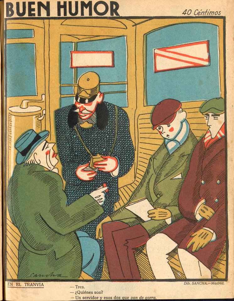 1924-04-20, Buen Humor, En el tranvía, Sancha