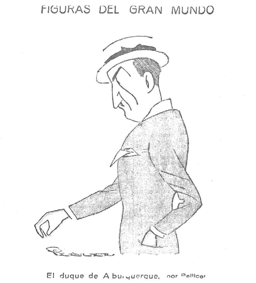 1924-07-10, El Imparcial, Figuras del gran mundo, El duque de Alburquerque, Pellicer