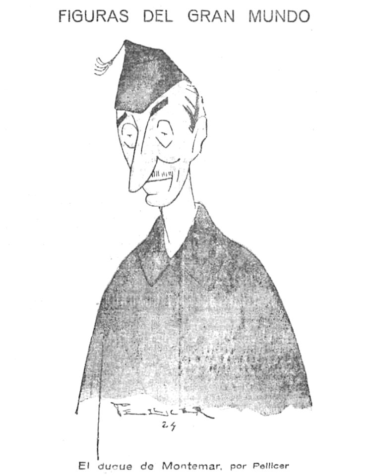 1924-08-05, El Imparcial, Figuras del gran mundo, El duque de Montemar, Pellicer
