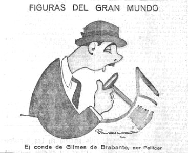 1924-07-20, El Imparcial, Figuras del gran mundo, El conde de Glimes de Brabante, Pellicer