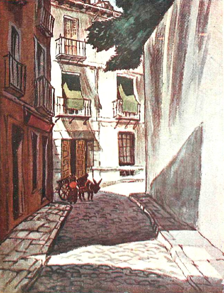 1924-10-18, La Esfera, Madrid viejo, Apuntes sobre el carácter, Luis Bello, Sancha, 02 (cropped) Calle del Conde
