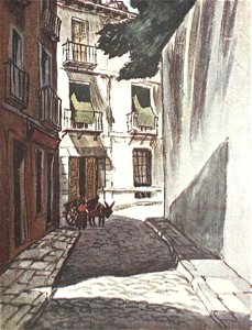 1924-10-18, La Esfera, Madrid viejo, Apuntes sobre el carácter, Luis Bello, Sancha, 02 (cropped) Calle del Conde
