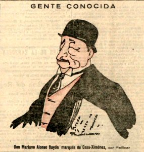 1924-11-21, El Imparcial, Gente conocida, Don Mariano Alonso Bayón marqués de Casa-Ximénez, Pellicer