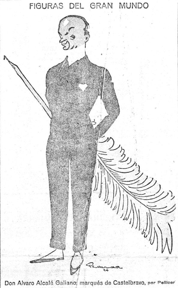 1924-06-13, El Imparcial, Figuras del gran mundo, Álvaro Alcalá Galiano, Pellicer