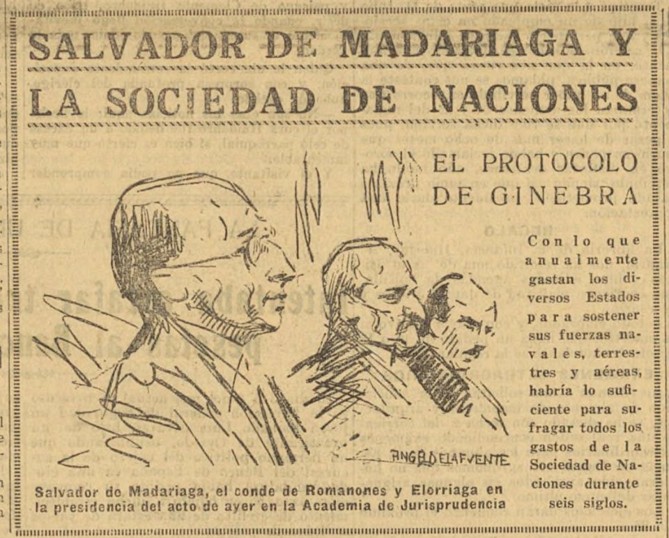 1925-01-10, El Liberal, Salvador de Madariaga y la Sociedad de Naciones