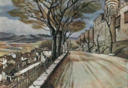 1925-02-21, La Esfera, Las viejas ciudades españolas, El paseo del Rastro en Ávila, Sancha (cropped)