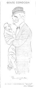 1925-03-19, El Imparcial, Gente conocida, El gran caricaturista Sileno, Pellicer