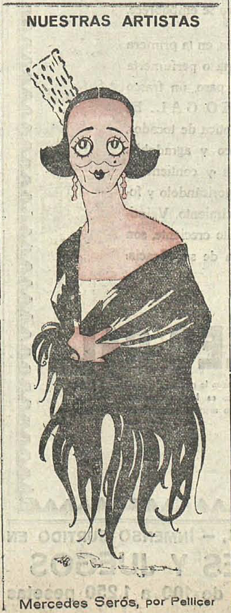 1925-03-04, El Imparcial, Nuestras artistas, Mercedes Serós, Pellicer