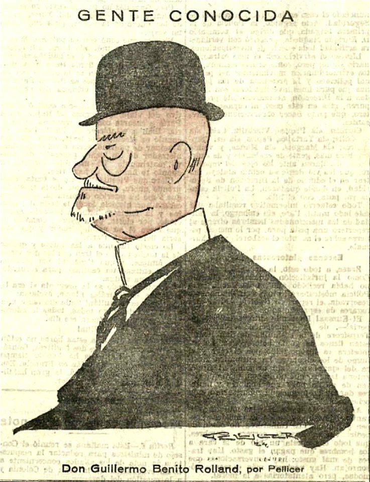 1925-01-07, El Imparcial, Gente conocida, Guillermo Benito Rolland, Pellicer