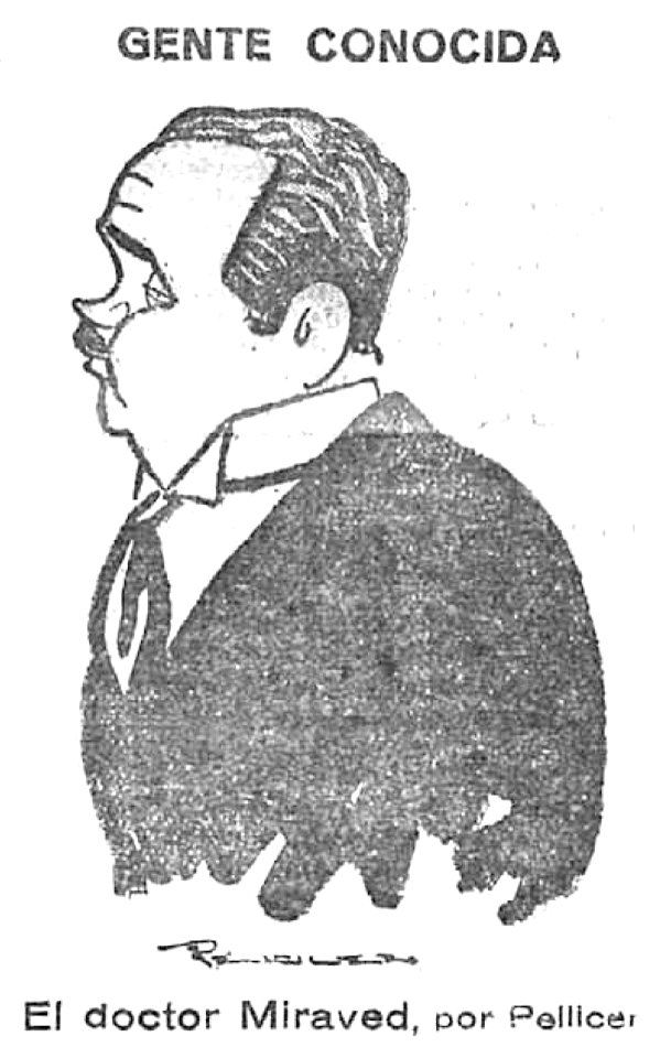 1925-03-08, El Imparcial, Gente conocida, El doctor Miraved, Pellicer