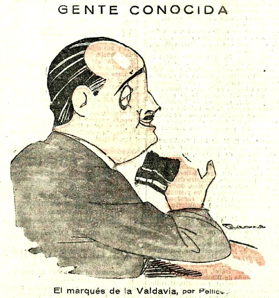 1925-01-13, El Imparcial, Gente conocida, El marqués de la Valdavia, Pellicer