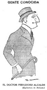 1925-04-12, El Imparcial, Gente conocida, El doctor Fernández Alcalde, Pellicer