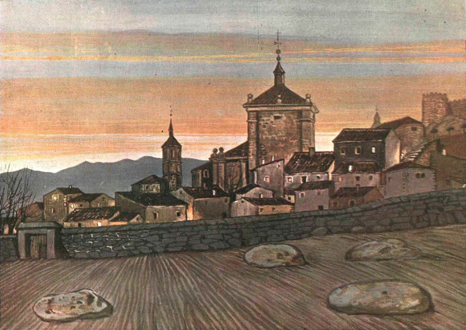 1925-06-06, La Esfera, Una exposición de Sancha, Paisajes de Ávila, Las piedras centenarias de esas ciudades de Castilla, aromadas de tradición, Sancha (cropped)