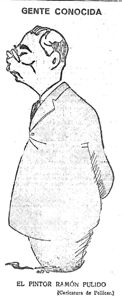 1925-05-20, El Imparcial, Gente conocida, El pintor Ramón Pulido, Pellicer
