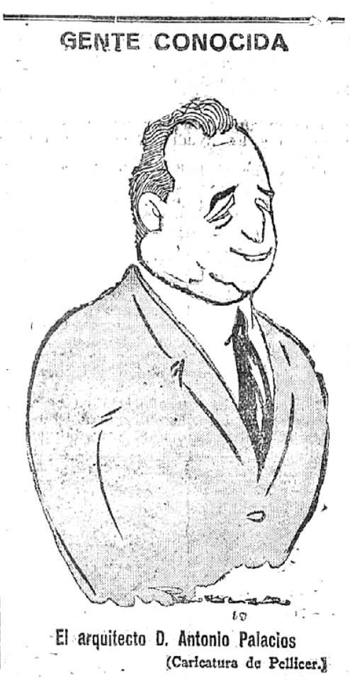 1925-06-19, El Imparcial, Gente conocida, El arquitecto D. Antonio Palacios, Pellicer