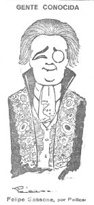 1925-03-06, El Imparcial, Gente conocida, Felipe Sassone, Pellicer