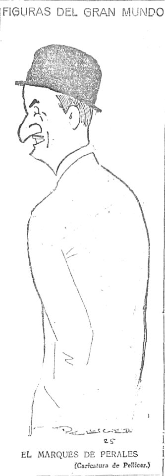 1925-07-12, El Imparcial, Figuras del gran mundo, El marqués de Perales, Pellicer