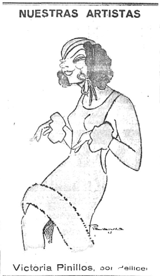 1925-03-15, El Imparcial, Nuestras artistas, Victoria Pinillos, Pellicer