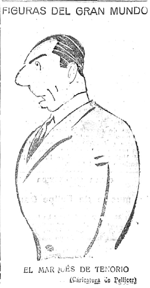 1925-07-31, El Imparcial, Figuras del gran mundo, El marqués de Tenorio, Pellicer
