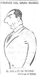 1925-07-31, El Imparcial, Figuras del gran mundo, El marqués de Tenorio, Pellicer