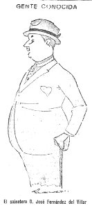 1925-08-05, El Imparcial, Gente conocida, El sainetero José Fernández del Villar, Pellicer