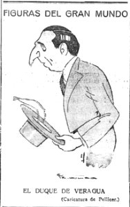 1925-04-03, El Imparcial, Figuras del gran mundo, El duque de Veragua, Pellicer