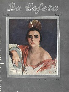 1925-11-28, La Esfera, Gabriela Besanzoni, Ángel de la Fuente. Free illustration for personal and commercial use.