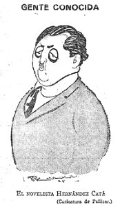 1925-05-03, El Imparcial, Gente conocida, El novelista Hernández Catá, Pellicer