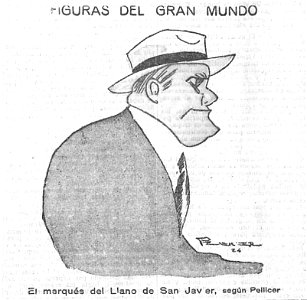 1924-07-16, El Imparcial, Figuras del gran mundo, El marqués del Llano de San Javier, Pellicer