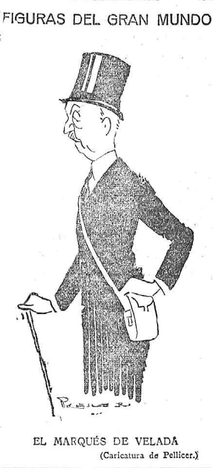 1925-06-10, El Imparcial, Figuras del gran mundo, El marqués de Velada, Pellicer