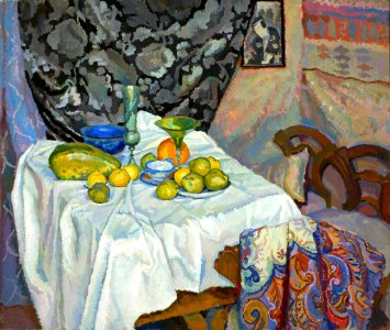 Kamocki Still life with Japanese print