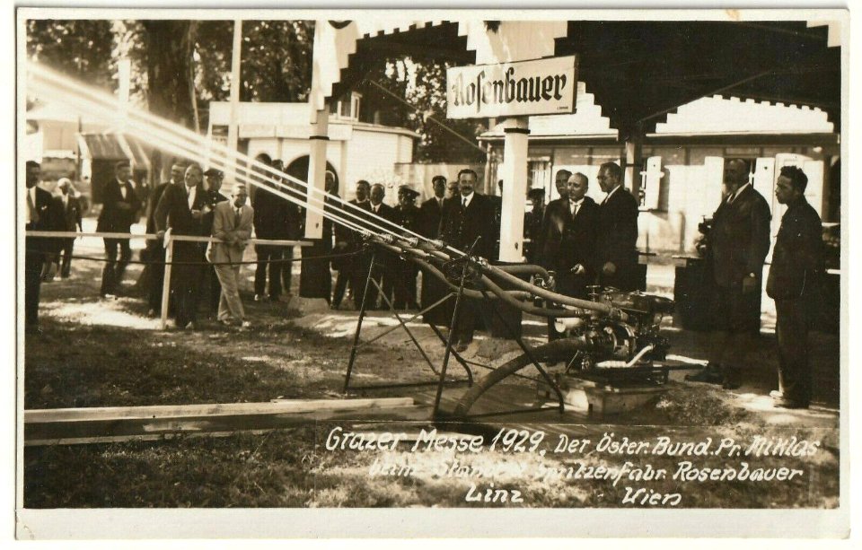 1929 Rosenbauer Tragkraftspritzen Grazer Messe