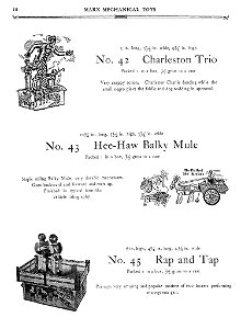 1930 Marx Mechanical Toys Catalog pg 18 s