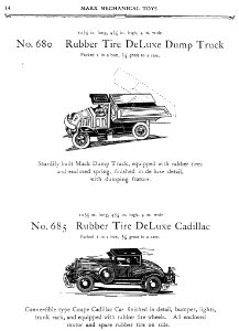 1930 Marx Mechanical Toys Catalog pg 14 s