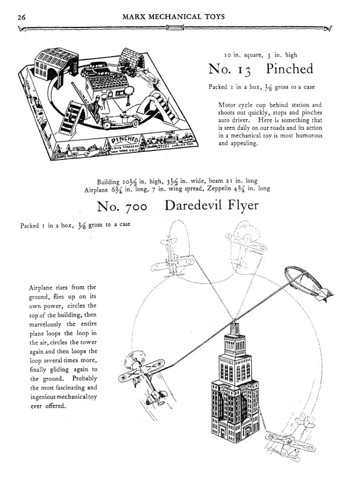 1930 Marx Mechanical Toys Catalog pg 26 s