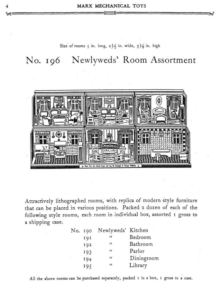 1930 Marx Mechanical Toys Catalog pg 4 s