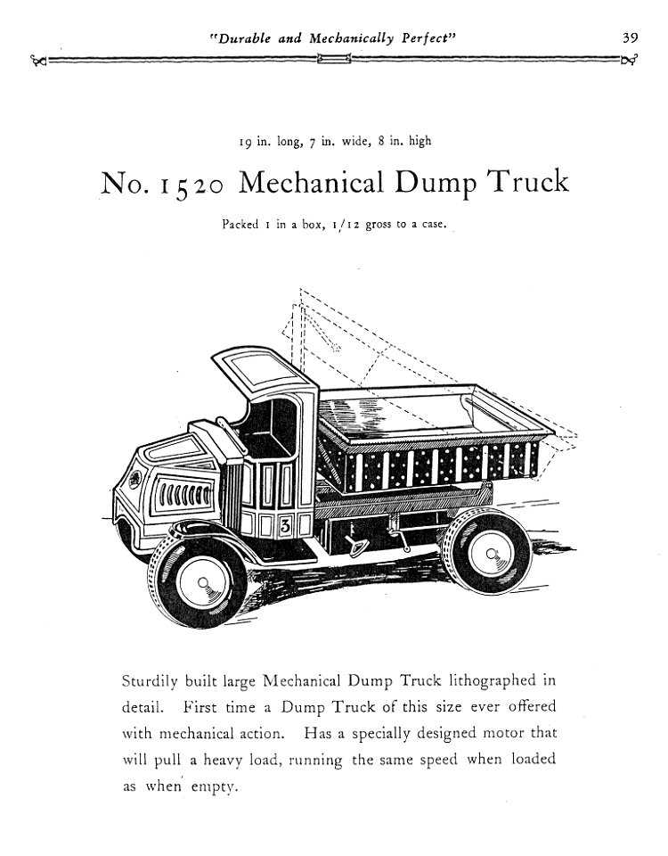 1930 Marx Mechanical Toys Catalog pg 39 s