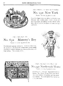 1930 Marx Mechanical Toys Catalog pg 20 s