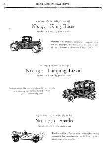 1930 Marx Mechanical Toys Catalog pg 8 s