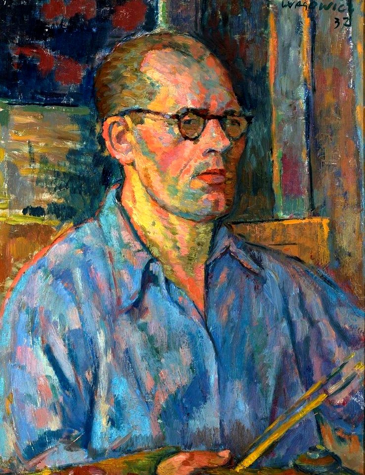 Wąsowicz Blue self-portrait