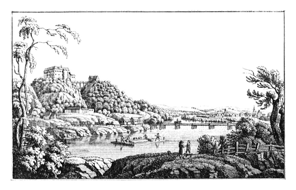 194 Schloss Ober-Mureck, Trate - J.F.Kaiser Lithografirte Ansichten der Steiermark 1830