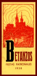 1958 camilo diaz balino cartel festas betanzos museo das marinas