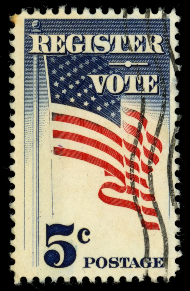 1964 US Register Vote stamp