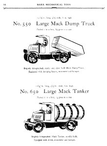 1930 Marx Mechanical Toys Catalog pg 16 s