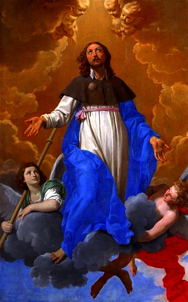 Simone Cantarini - Saint James in Glory