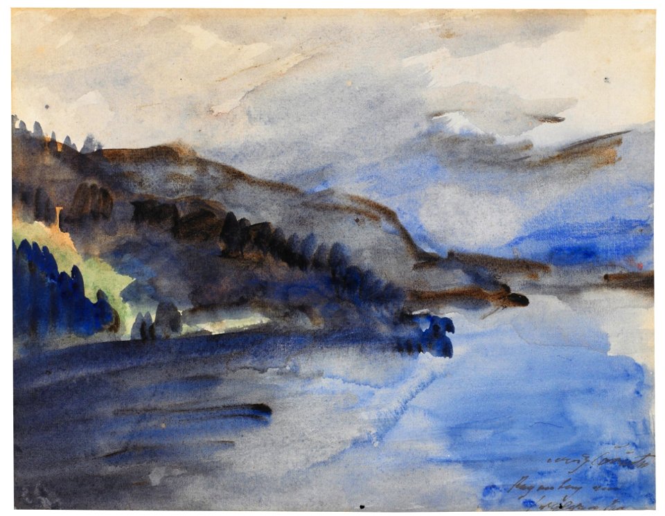 19xx Lovis Corinth Regentag am Walchensee 