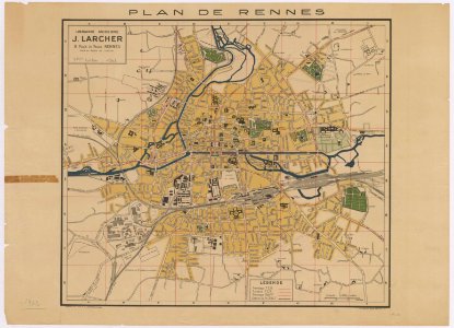 1fi117 Plan de Rennes de 1942